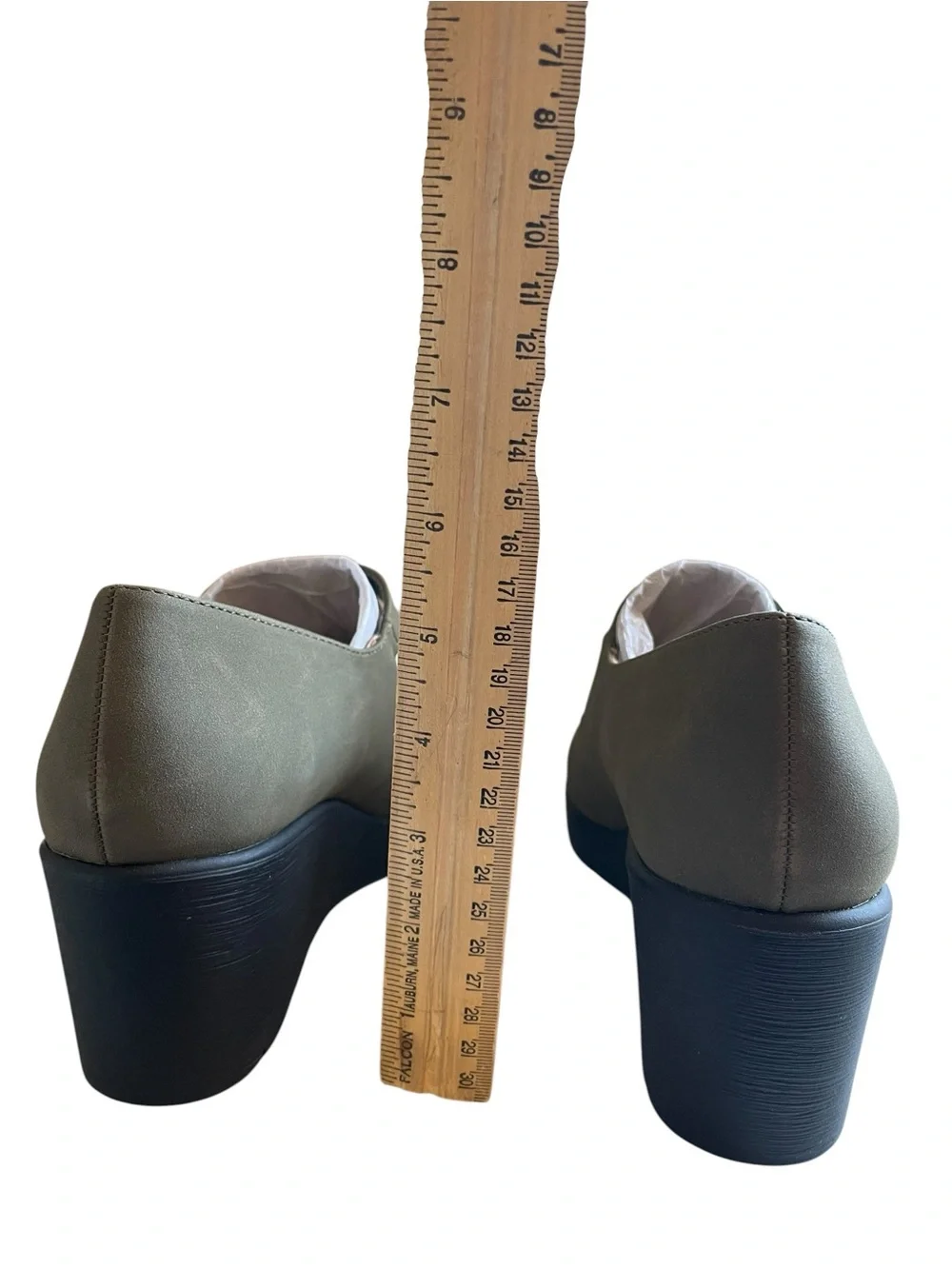 Naturalizer Soul Adore Mary Jane wedges in an olive green NEW